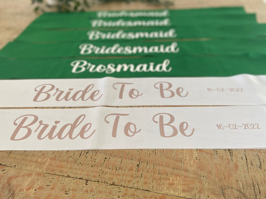 Bridal Sash - Team Bride